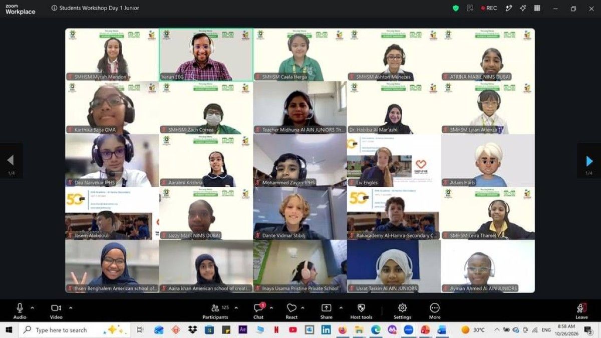 مجموعة عمل الإمارات للبيئة تختتم الدورة الـ26 من ورش عمل الطلبة