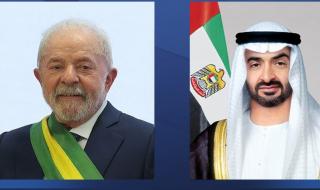 رئيس الدولة ورئيس البرازيل يبحثان العلاقات الثنائية والتطورات الإقليمية والدولية