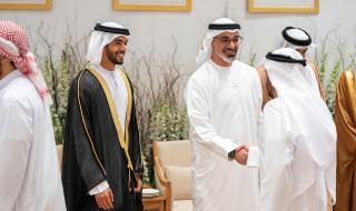 ولي عهد أبوظبي يحضر حفل زفاف سيف أحمد عتيق حبروش الرميثي