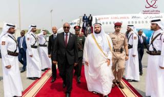 رئيس مجلس السيادة الانتقالي في السودان يصل الدوحة