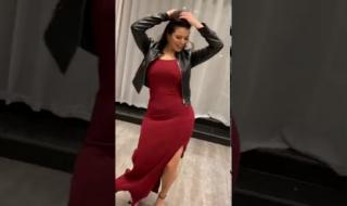 لورديانا فرمت صافيناز برقصة وتستعرض مفاتنها العارية بالاحمر المكشوف