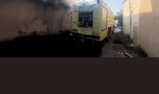 نشوب حريق في مخزن للأقمشة بمسقط