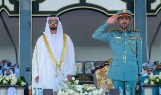 سيف بن زايد يشهد حفل تخريج كلية الشرطة