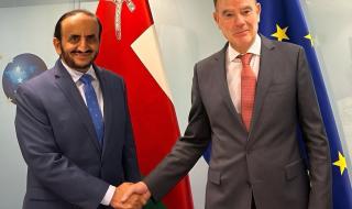 سلطنة عمان والاتحاد الأوروبي يؤكدان على دعم مساعي وقف إطلاق النار في غزة
