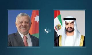 محمد بن زايد يبحث هاتفياً مع عبدالله الثاني علاقات البلدين والتطورات الإقليمية