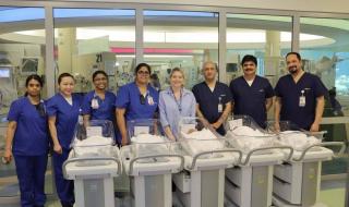 ولادة 5 توائم في مدينة شخبوط الطبية بمشاركة 45 أخصائيا طبيا