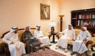 سعود بن صقر يشهد عقد قران عبدالله النعيمي على كريمة سلطان بن حميد القاسمي