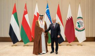 رئيس جمهورية أوزبكستان يستقبل رئيس مجلس الشورى