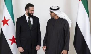 الشرع: محمد بن زايد أول الداعمين لسوريا