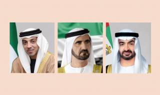 رئيس الدولة ونائباه يهنئون رئيس سنغافورة بمرور 40 عاماً على العلاقات الدبلوماسية
