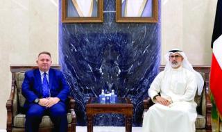 السفير الجابر مستقبلاً آلغرين