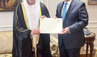 سفير الإمارات يقدم نسخة من أوراق اعتماده إلى وزير الخارجية المصري