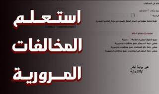 «استعلام شامل عن مخالفات المرور في مصر 2025 باستخدام الرقم القومي على موقع وزارة الداخلية»