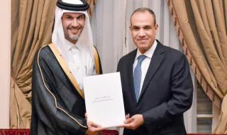 وزير الخارجية المصري يتسلم نسخة من اعتماد سفيرنا