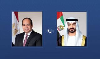 رئيس الدولة والرئيس المصري يبحثان هاتفياً تطورات الأوضاع في المنطقة
