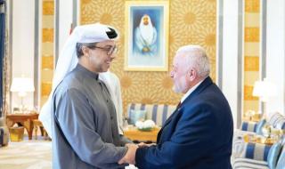 منصور بن زايد يبحث ووزير الأوقاف السوري تعزيز التعاون