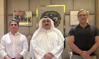 العوضي مع البروفيسور الزائر أرنولد قليزال