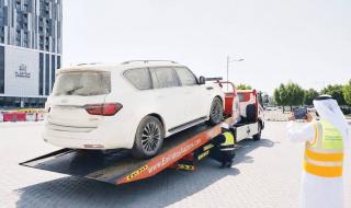 41 % انخفاض سحب المركبات المهملة في دبي
