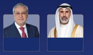 جراح الجابر يبحث وإسحاق دار العلاقات الثنائية والتطورات الإقليمية
