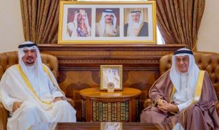 المستشار الحمر والسفير الناجم خلال اللقاء