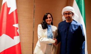عبدالله بن زايد يبحث مع وزيرة خارجية كندا العلاقات الثنائية