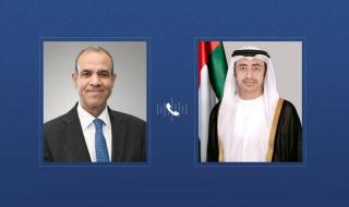 عبدالله بن زايد يبحث مع وزير الخارجية المصري هاتفياً التطورات الإقليمية