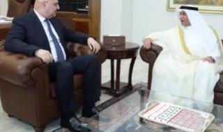 الرئيس اللبناني جوزاف عون يستقبل سفير الكويت محمد الشرجي