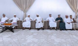 حمدان بن محمد يعزي في وفاة جاسم محمد رسول رئيسي