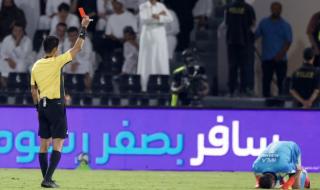الصانبي يدون سابقتين بالطرد أمام الشباب