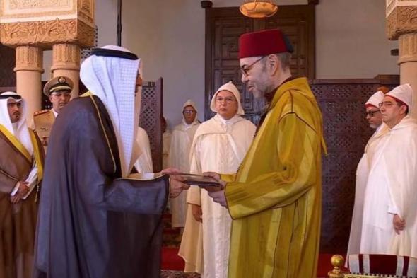 سفير الكويت لدى المغرب يقدم أوراق اعتماده للملك محمد السادس